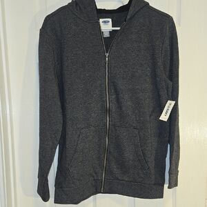 Old Navy Charcoal Zip-Up Hoodie